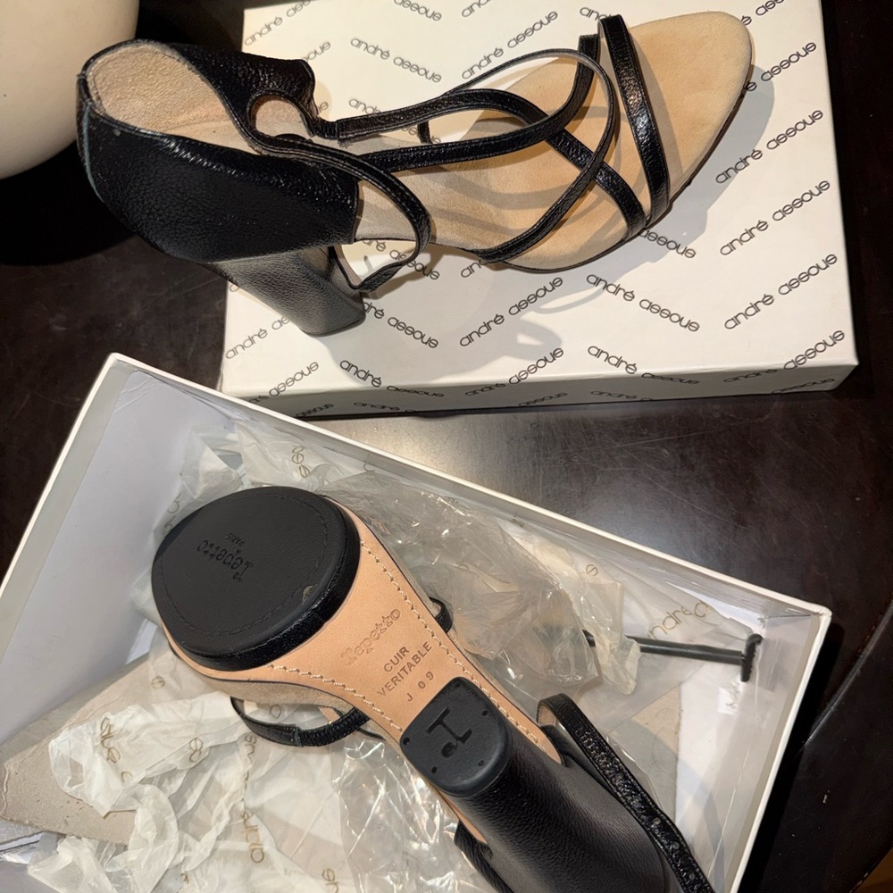 Repetto Black and Tan Women's Heels